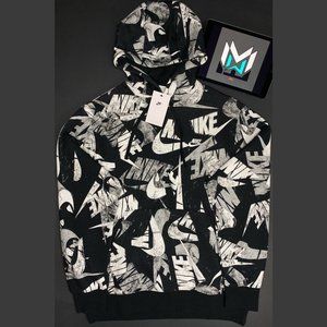 nike men's sportswear aop club hoodie